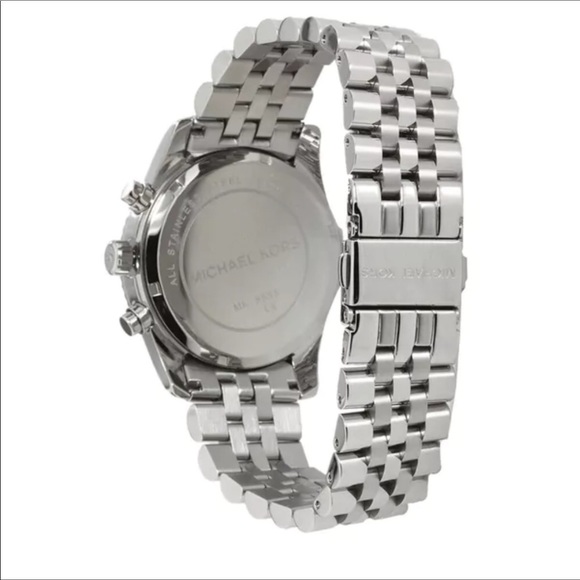 Michael Kors Lexington Silver Watch - Picture 3 of 6